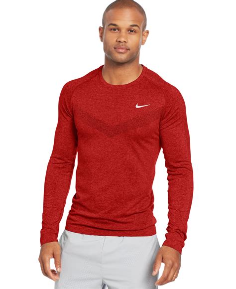 Nike red long sleeve shirt